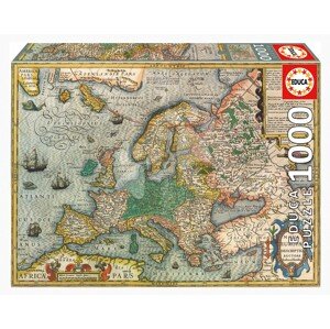 Puzzle Map of Europe Educa 1000 darabos és Fix ragasztó