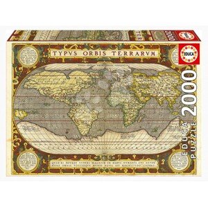 Puzzle Map of the World Educa 2000 darabos és Fix ragasztó