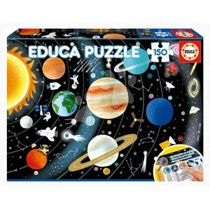 Puzzle Planéta Educa 150 dielov od 6 rokov EDU19584