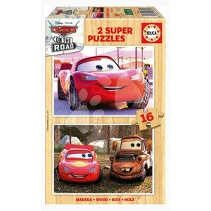 Fa puzzle Cars on the Road Educa 2x16 darabos 3 évtől EDU19670