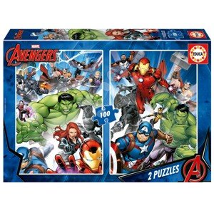 Puzzle Avengers Educa 2x100 darabos 6 évtől