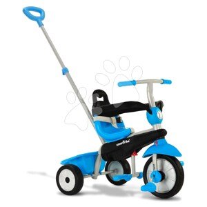 Tricikli tolókarral Lollipop Blue smarTrike lengéscsillapítóval és szabadonfutó kerékkel kék 10 hó-tól