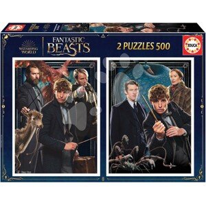 Puzzle Fantastic Beasts Educa 2x500 darabos és Fix ragasztó