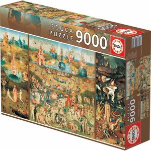 Educa Puzzle Földi örömök kertje - Hieronymus Bosch 9 000 db 14831 színes