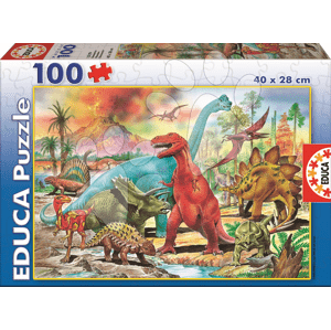 Puzzle gyerekeknek Junior Dinoszaurusz Educa 100 db 13179 színes
