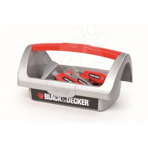 Smoby szerszámosláda szerszámokkal Black&Decker 500245 ezüst-piros