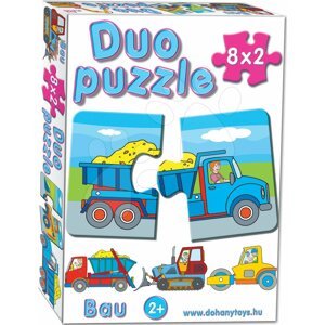 Dohány baby puzzle 2 részes 8 képpel Duo Munkagépek 638-4