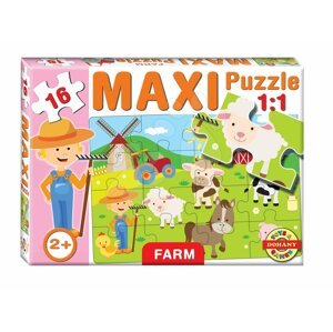 Dohány baby puzzle gyerekeknek Maxi Farm 16 darabos 640-4