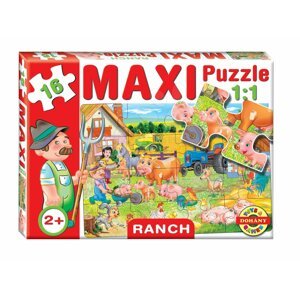 Dohány baby puzzle gyerekeknek Maxi Rancs 16 darabos 640-6 színes