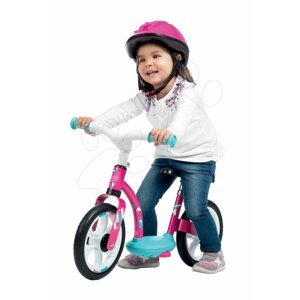 Smoby tanulóbicikli gyerekeknek Learning Bike 452052 fehér-rózsaszín