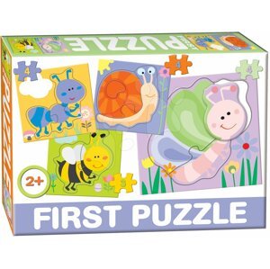 Dohány puzzle 4 képpel Baby First Rovarok 639-4