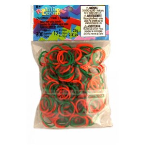 Rainbow Loom eredeti gumik gyerekeknek karácsonyi mix 300 darab 05523