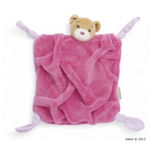 Kaloo plüss mackó Plume-Raspberry Bear Doudou 962306 rózsaszín