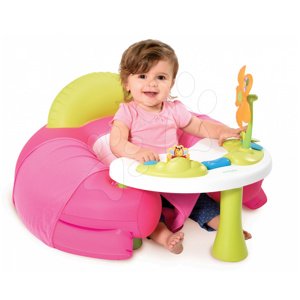 Smoby gyerek fotel és készségfejlesztő asztalka Cotoons 110203 rózsaszín