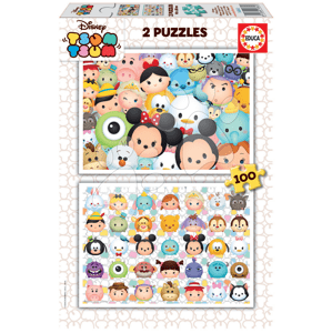 Gyerek puzzle Disney Tsum Tsum Educa 2x100 db 16862