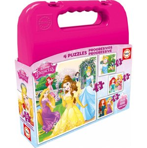 Gyerek puzzle Disney Hercegnők Educa progresszív 25-20-16-12 db 16508