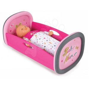 Smoby bӧlcső játékbabának takaróval Baby Nurse 220313 rózsaszín
