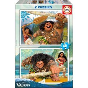 Educa gyermek puzzle Vaiana 2x48 darabos 16952