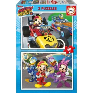 Puzzle Mickey and the roadster racers Educa 2x48 darabos 5 évtől
