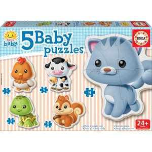Educa bébi gyerek puzzle Állatkák cicussal 13473 színes
